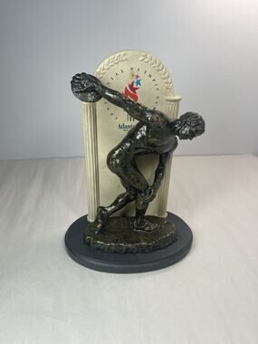 Atlanta Olympic Triumph Man Throwing Discus Statue Hallmark Limited Edition 1996